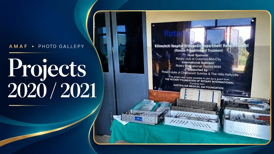 Projects Implemented in 2020/2021 — cover featuring the original photograph