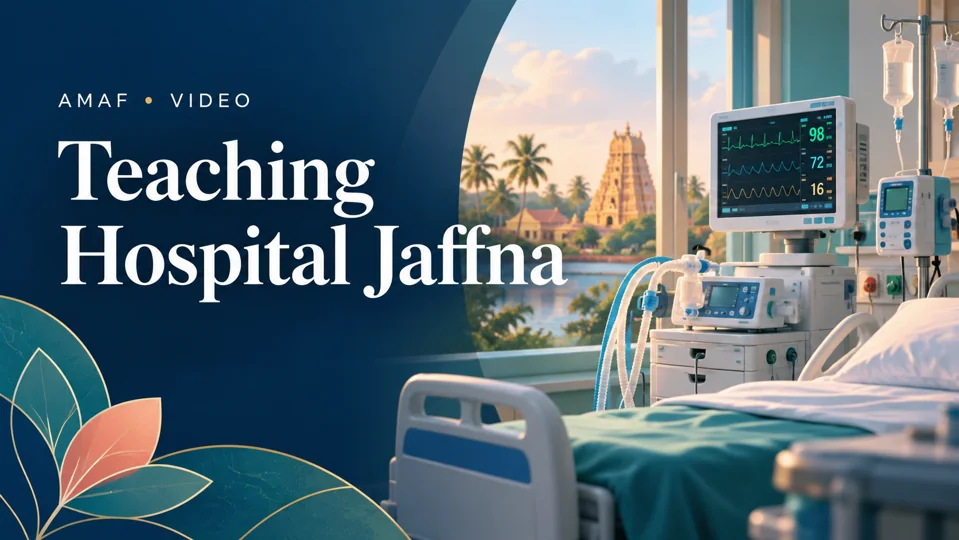 AMAF Projects at the Teaching Hospital Jaffna — illustrated cover
